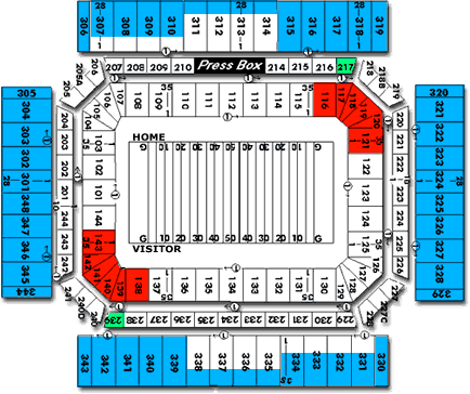 Liberty Bowl Seating Chart With Rows